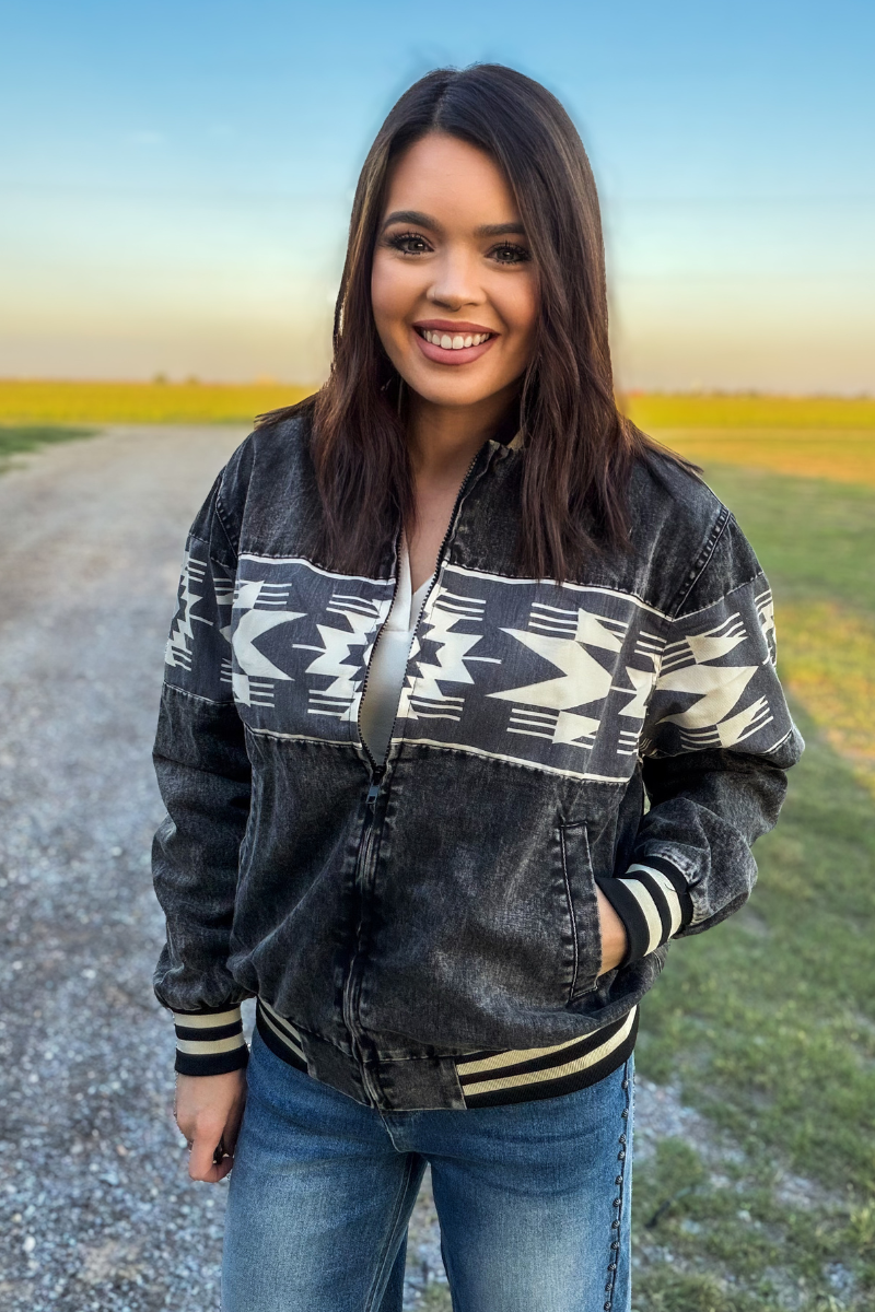 Midnight Outlaw Bomber Jacket