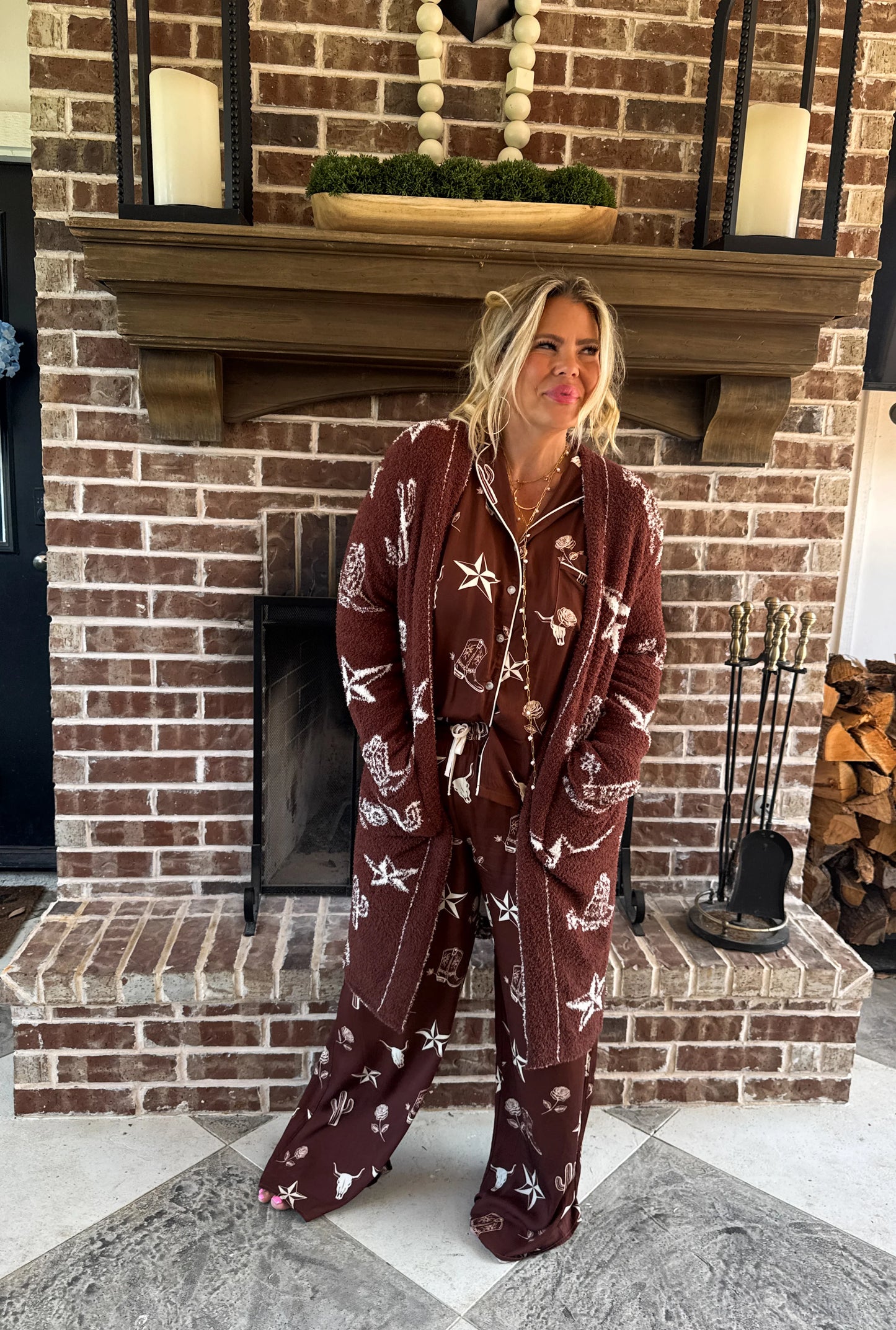 PREORDER- WESTERN NIGHTS LUXE PJ SET