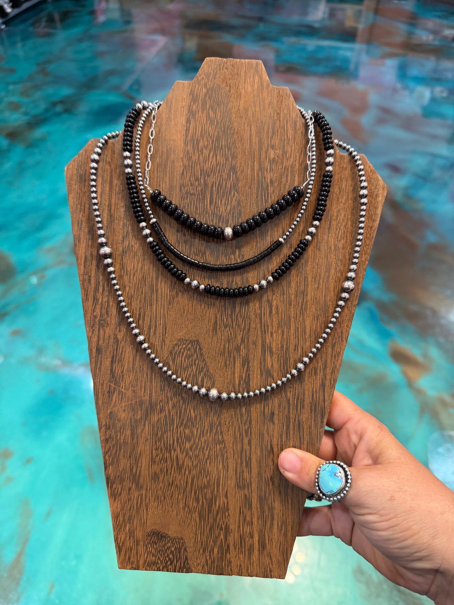 Black Onyx & Sterling Silver Necklace - Pick Your Favorite