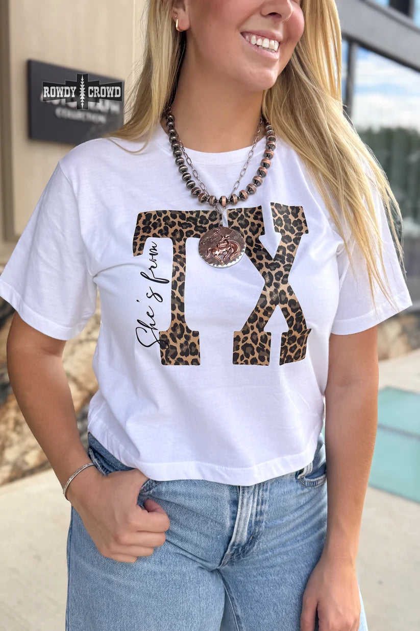 She's From TX Boxy TEE