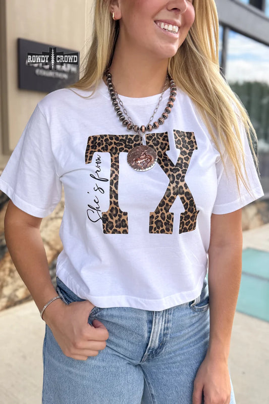 She's From TX Boxy TEE