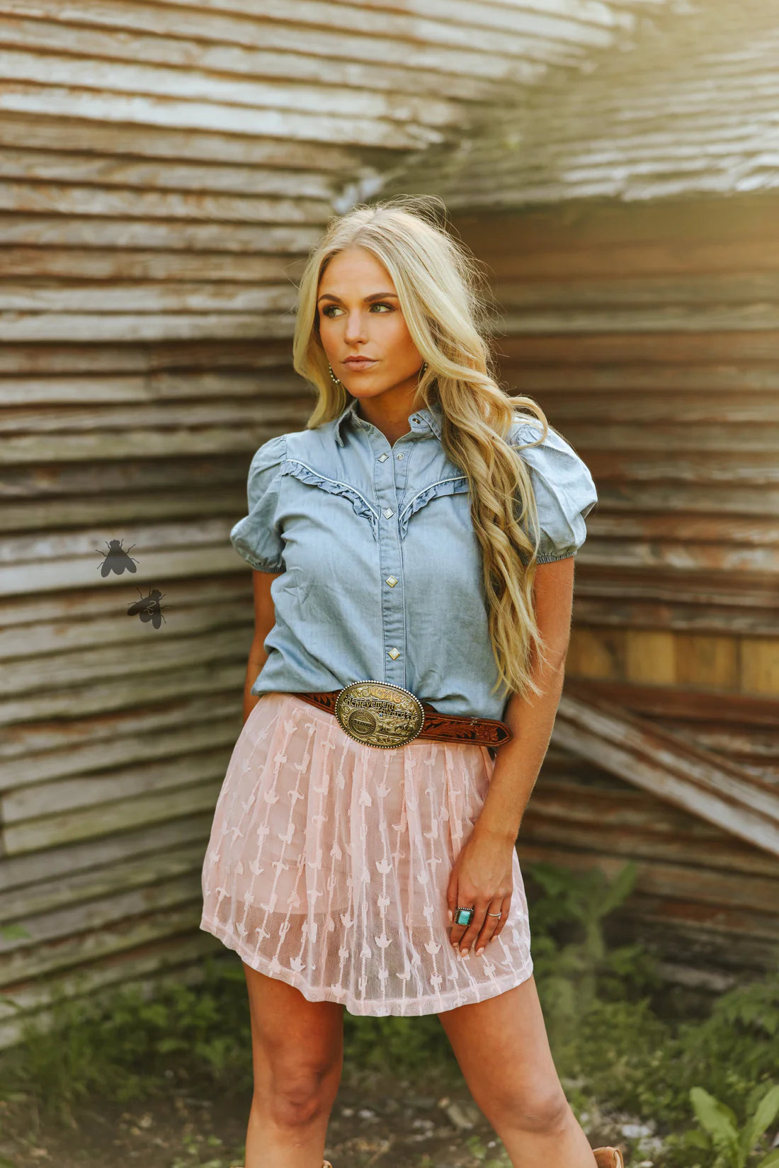 LINGO LACE SKORT *DUSTY ROSE