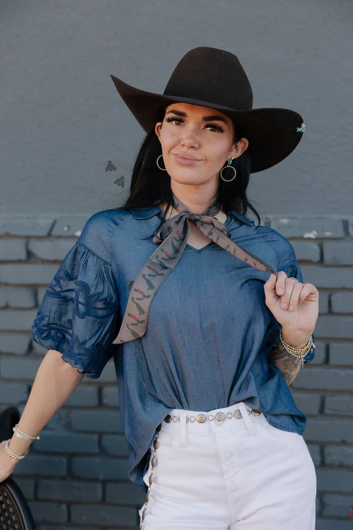 SWEETWATER STITCH *DENIM TOP