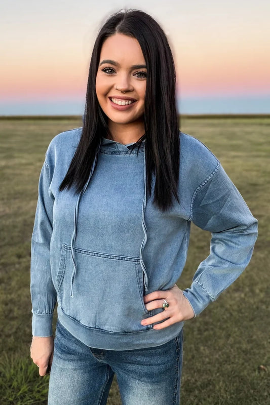 DENIM DARLING HOODIE