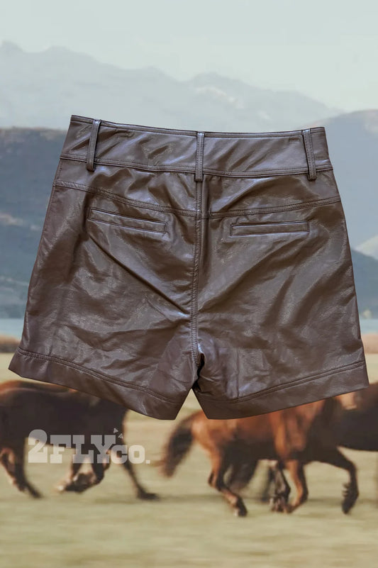 LEGEND LEATHER SHORTS *MOCHA