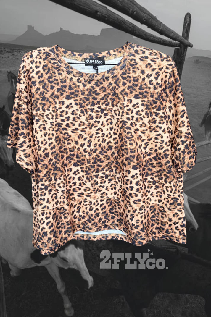 SPOT ME OUT *LEOPARD TOP