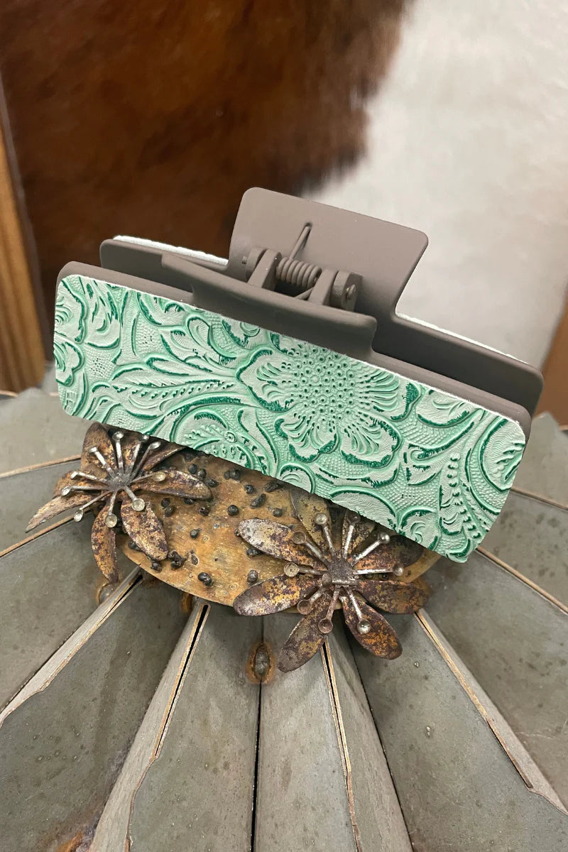 COWGIRL TOOLED HAIR CLIP