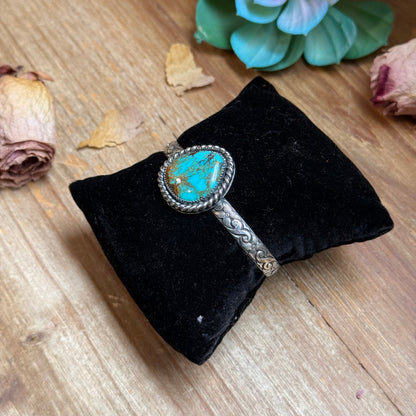 MJ Turquoise Sterling Silver Cuff – Flexible