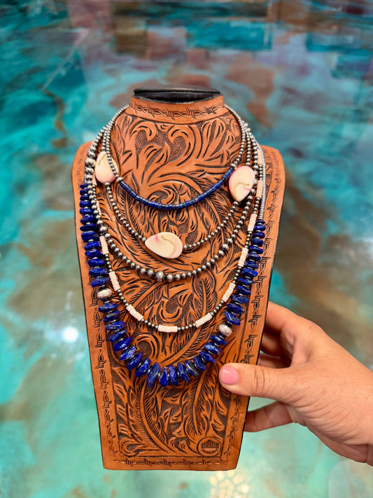 Lapis & Pink Conch Sterling Silver - Pick Your Favorite