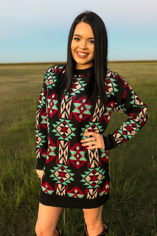 Mesa Nights Sweater Dress