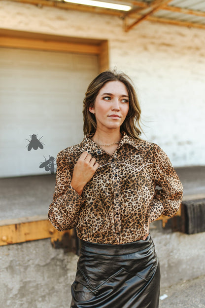 WESTERN WILD TOP *LEOPARD