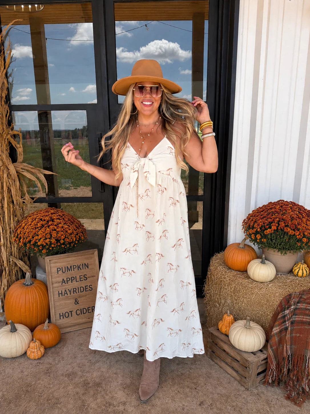 PREORDER- WESTERN CHARM MAXI DRESS