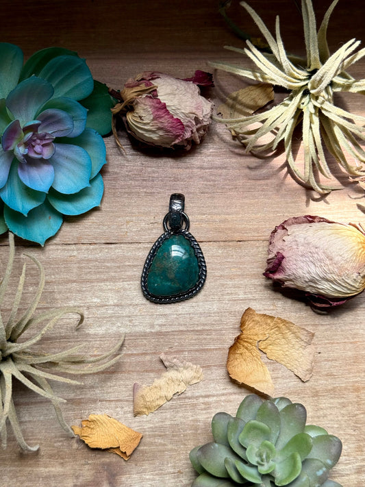 MJ Turquoise Pendant – Sterling Silver