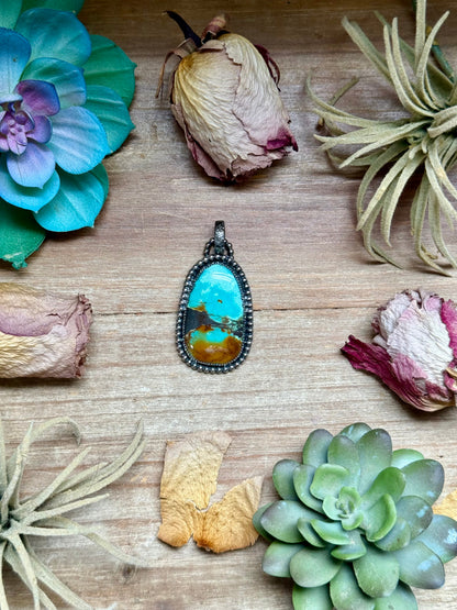 MJ Turquoise Sterling Silver Pendant