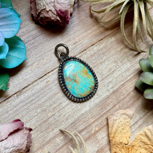 MJ Turquoise Pendant – Sterling Silver