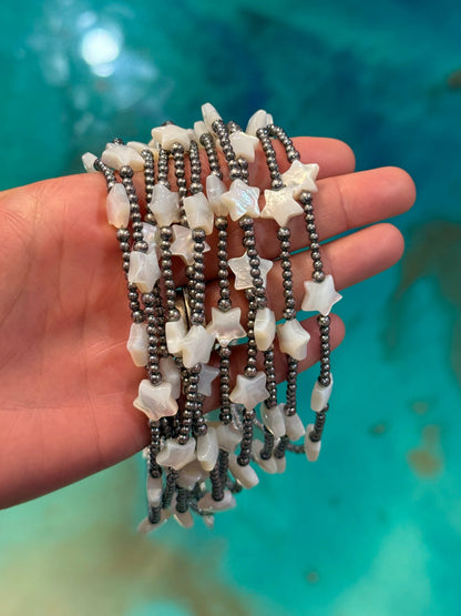 Freshwater Star Necklace – Sterling Silver Pearls