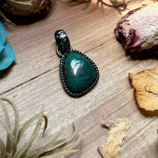 MJ Turquoise Pendant – Sterling Silver