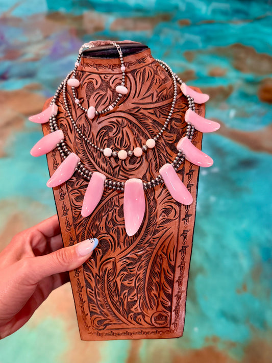 Jaci Set Pink Conch & Sterling Silver - Pick Your Favorite
