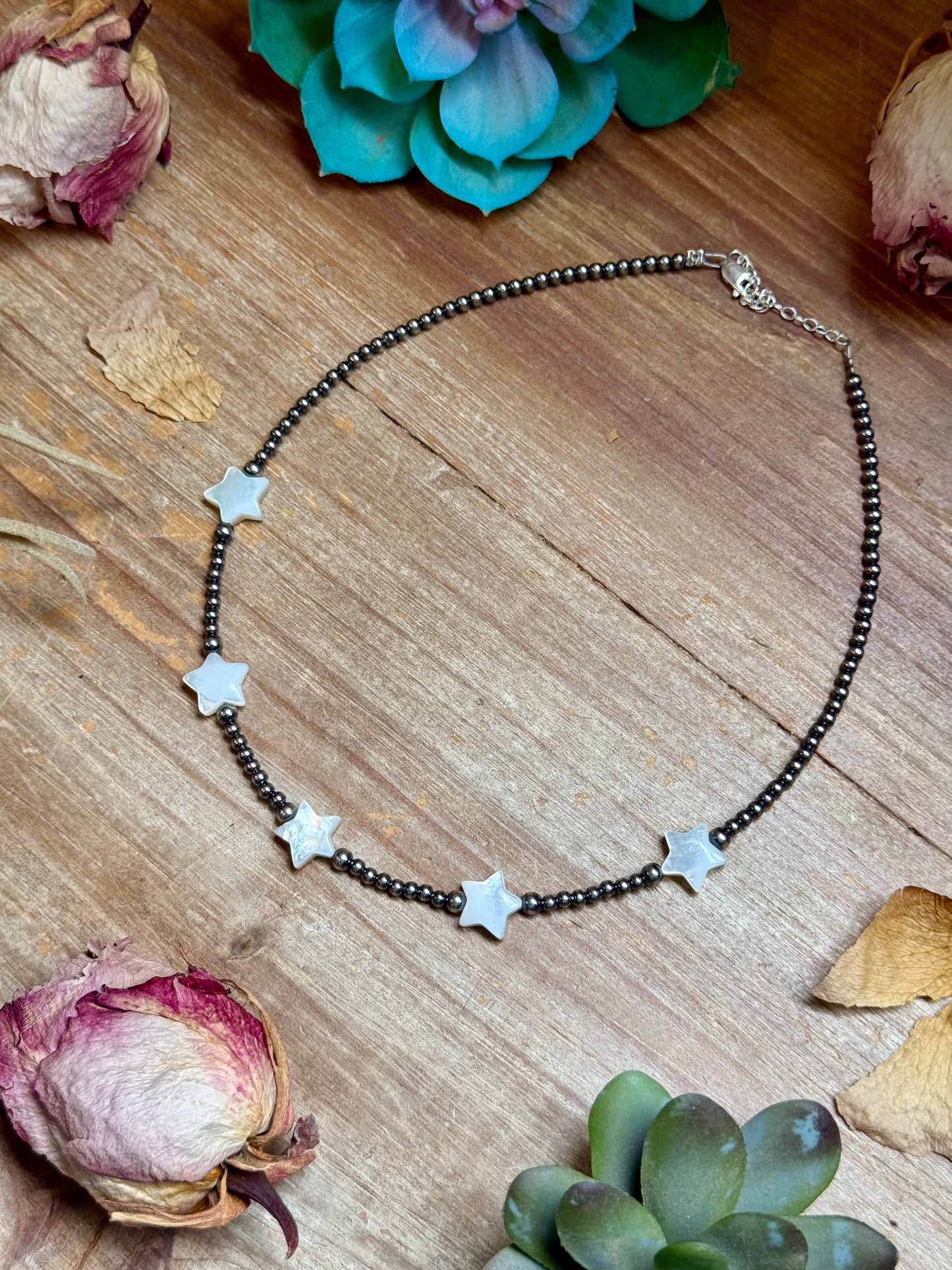 Freshwater Star Necklace – Sterling Silver Pearls