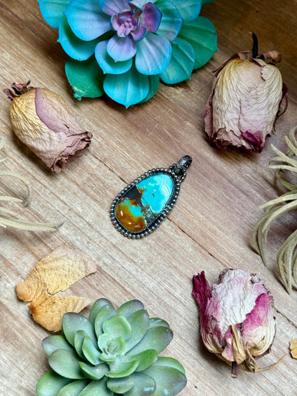 MJ Turquoise Sterling Silver Pendant