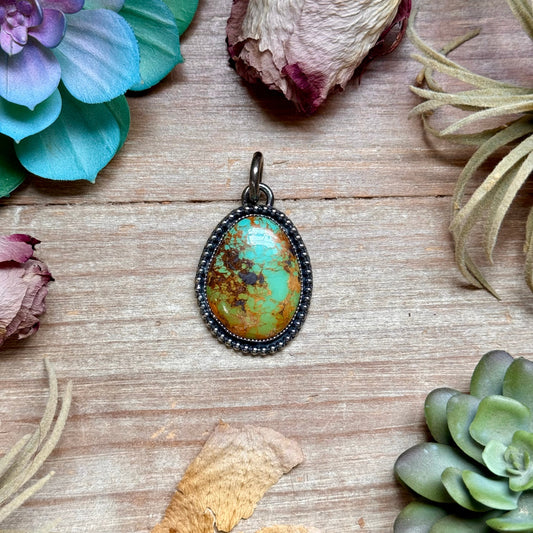 MJ Turquoise Pendant – Sterling Silver