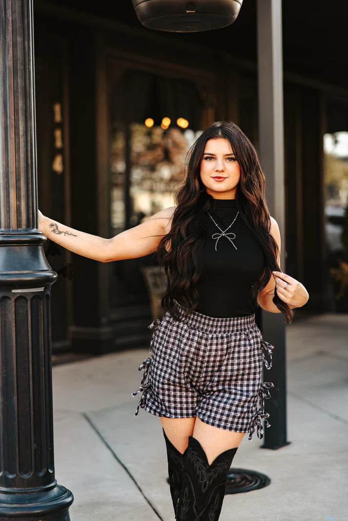 GINGHAM GALLUP SHORTS