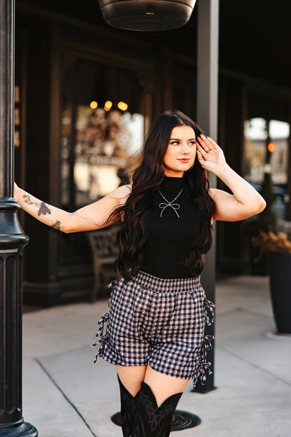 GINGHAM GALLUP SHORTS