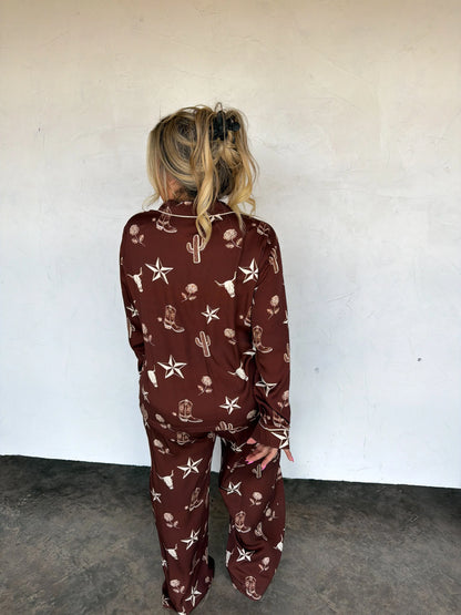 PREORDER- WESTERN NIGHTS LUXE PJ SET