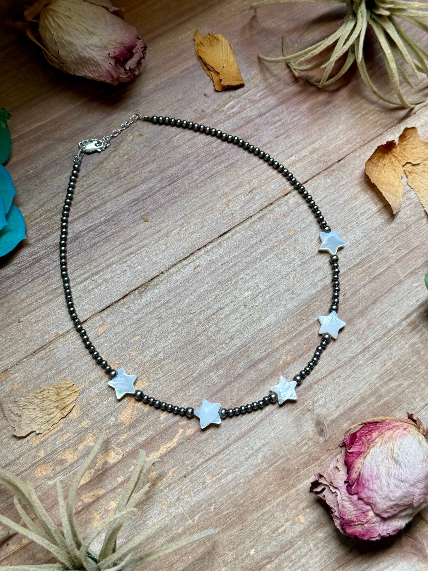 Freshwater Star Necklace – Sterling Silver Pearls