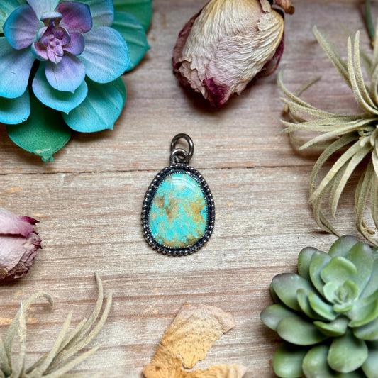 MJ Turquoise Pendant – Sterling Silver