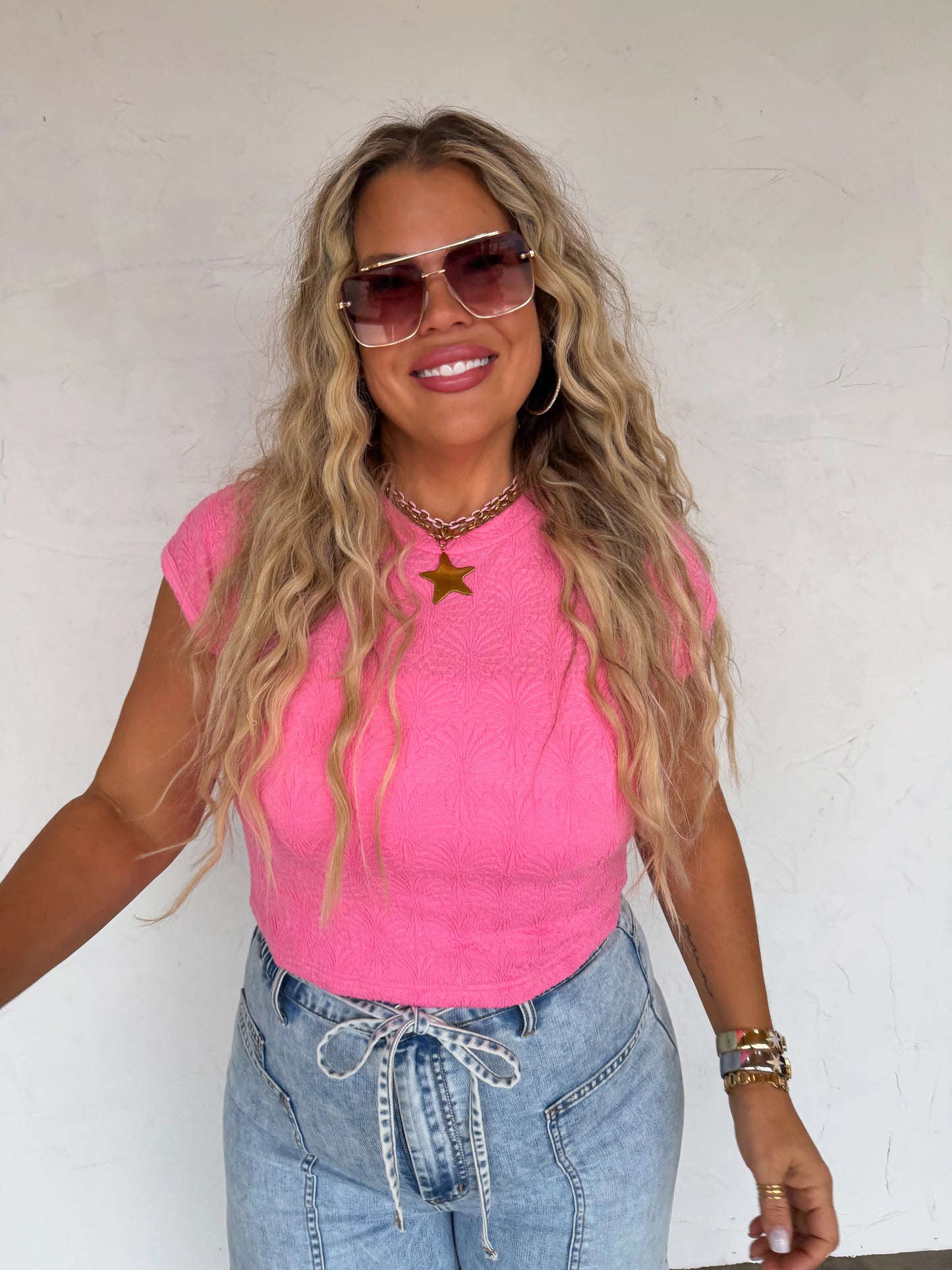 PREORDER- HARLEY CAP SLEEVE BASIC TOP