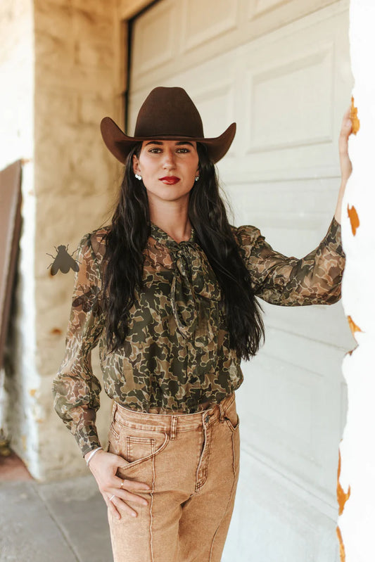 BOW UP SEASON TOP *CAMO