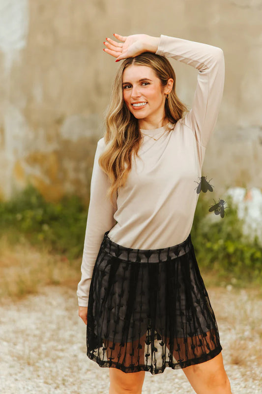 LINGO LACE SKORT *TUX