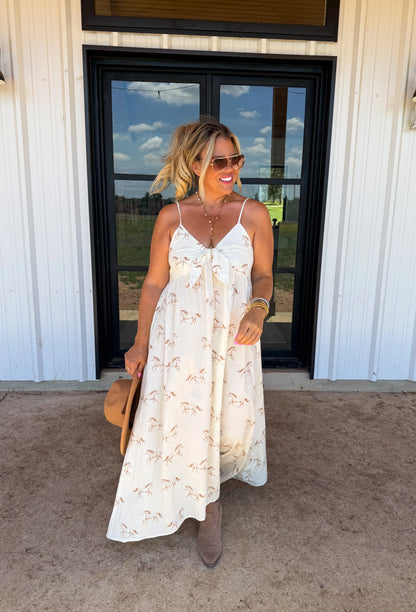 PREORDER- WESTERN CHARM MAXI DRESS
