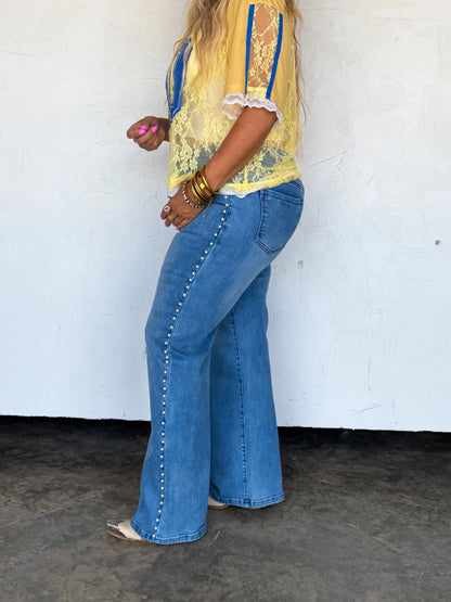 PREORDER- UPTOWN PEARL DENIM JEAN