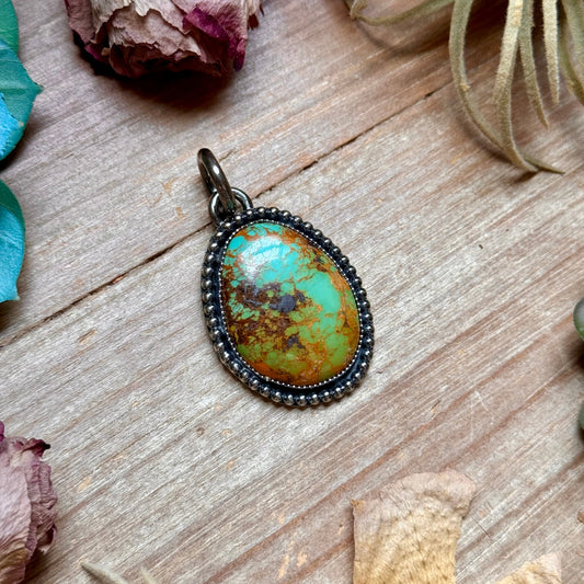 MJ Turquoise Pendant – Sterling Silver