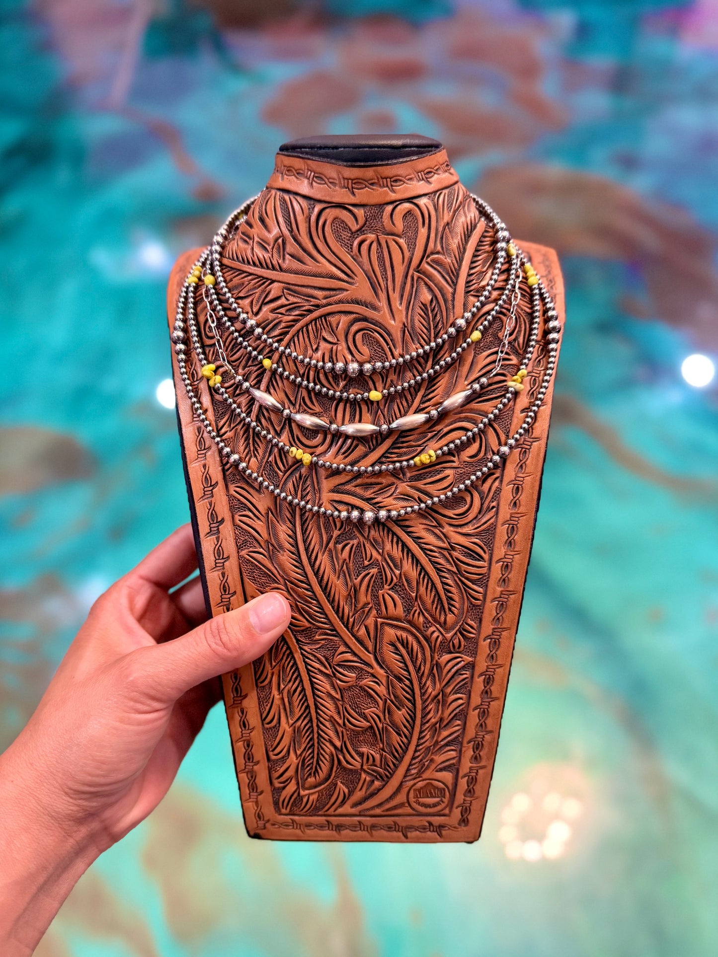 Palomino Turquoise & Sterling Silver Layering Stack