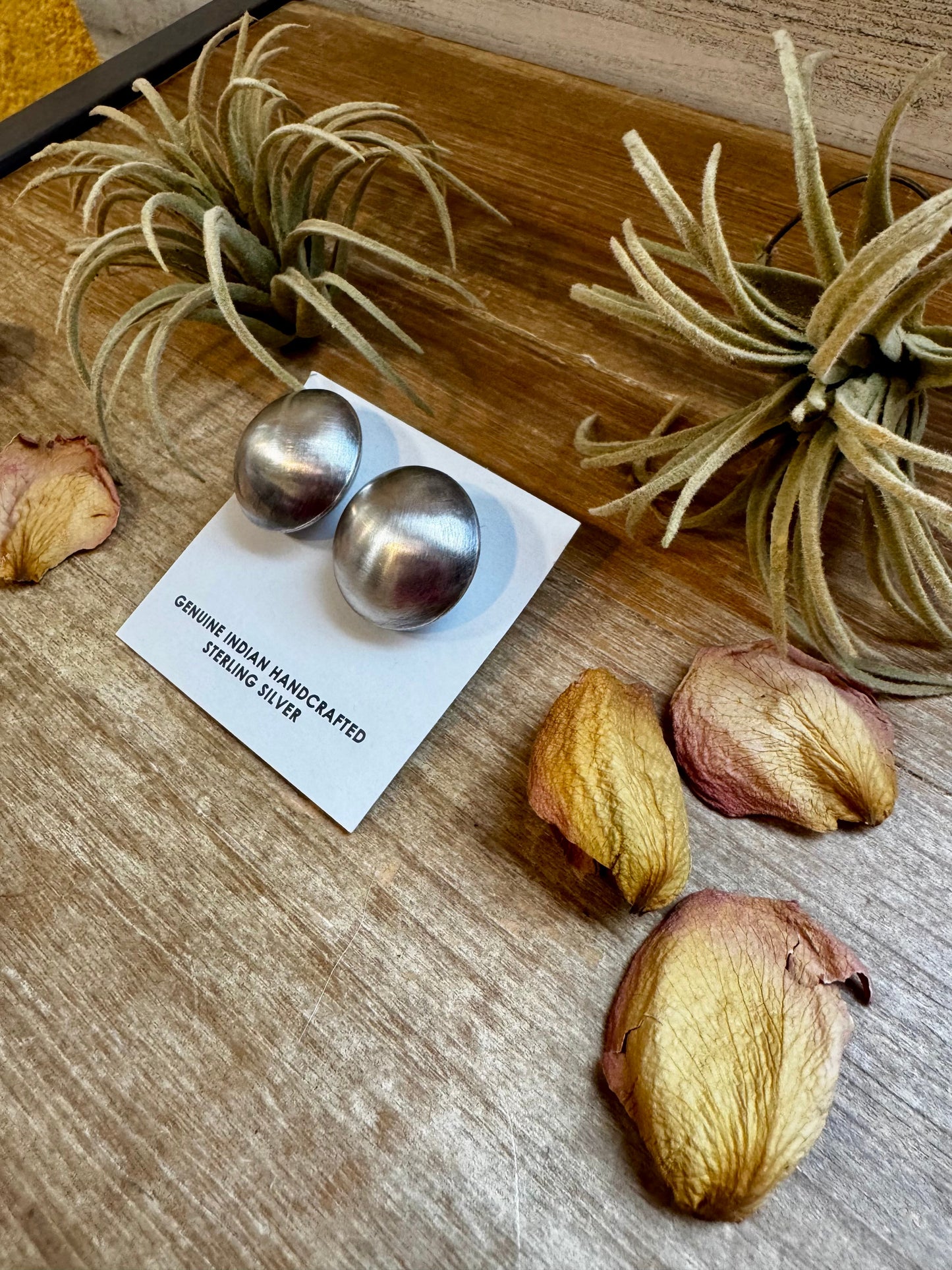 Large 30mm Sterling Silver Saucer Pearl Stud Earrings – USA Made