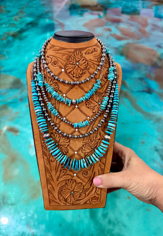 Blue Turquoise & Sterling Silver Stack - Pick Your Favorite