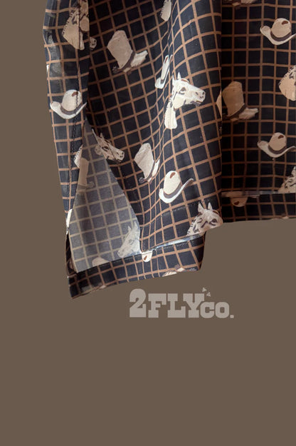 GRIDDY BANG BANG PONCHO SHIRT