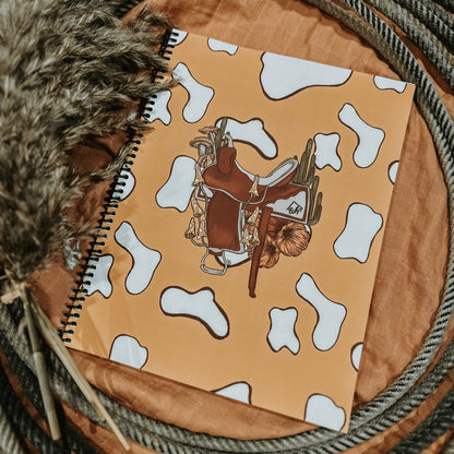 Trippy Saddle Lined Notebook