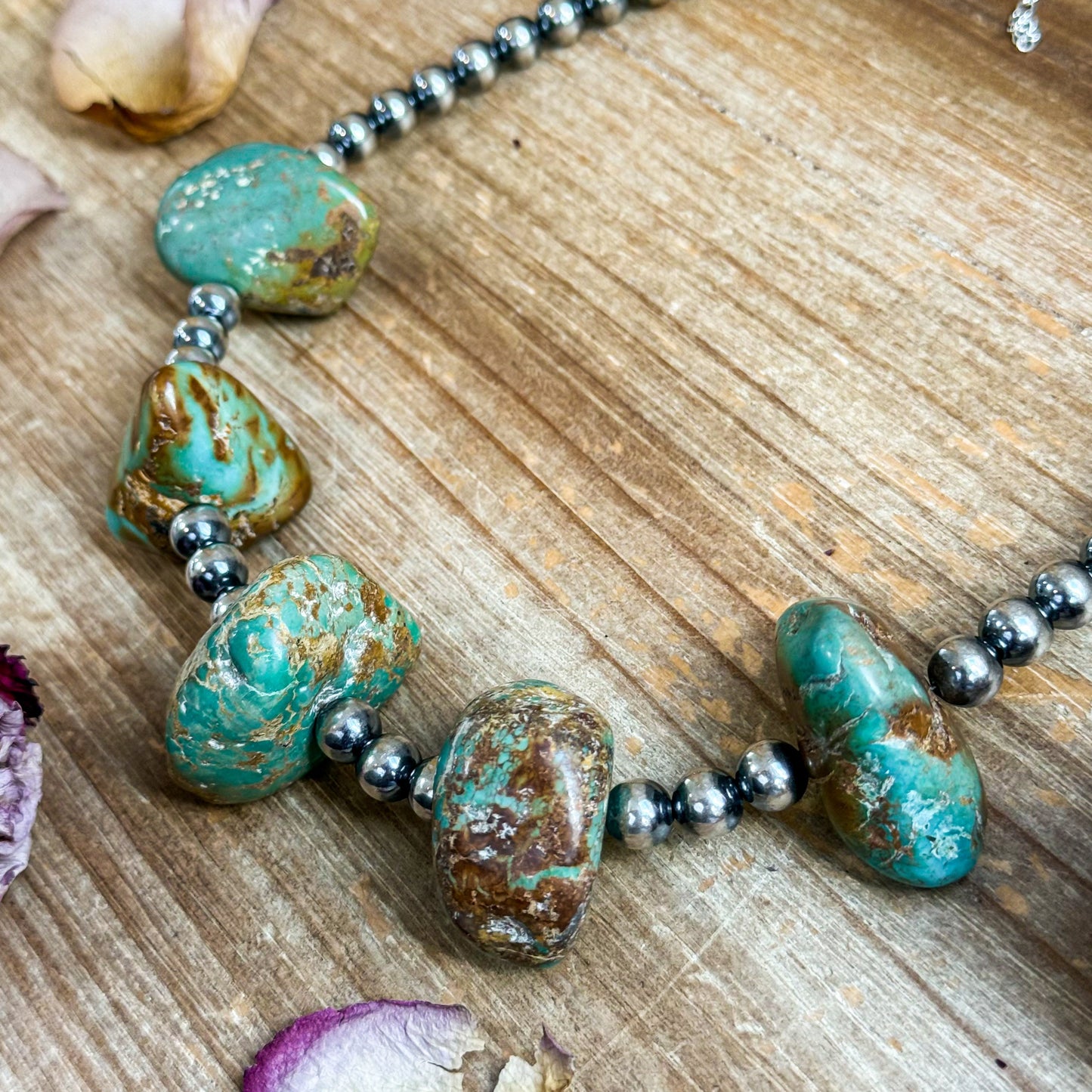 Agate Druzy & 8 mm Sterling Silver Pearl Necklace – 19”