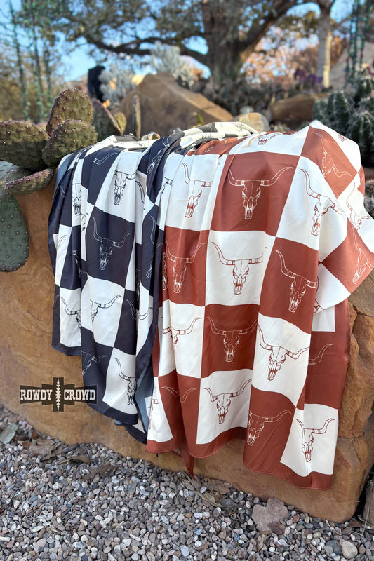 Checkered Skull Wild Rags