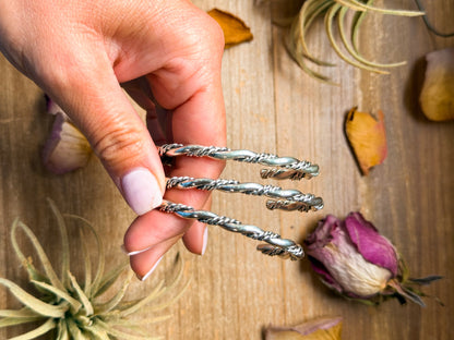 Sterling Silver Cuff Bracelet – Thick Silver Stacker