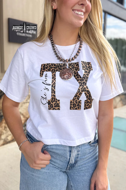 She's From TX Boxy TEE