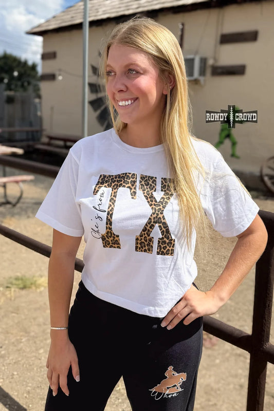 She's From TX Boxy TEE