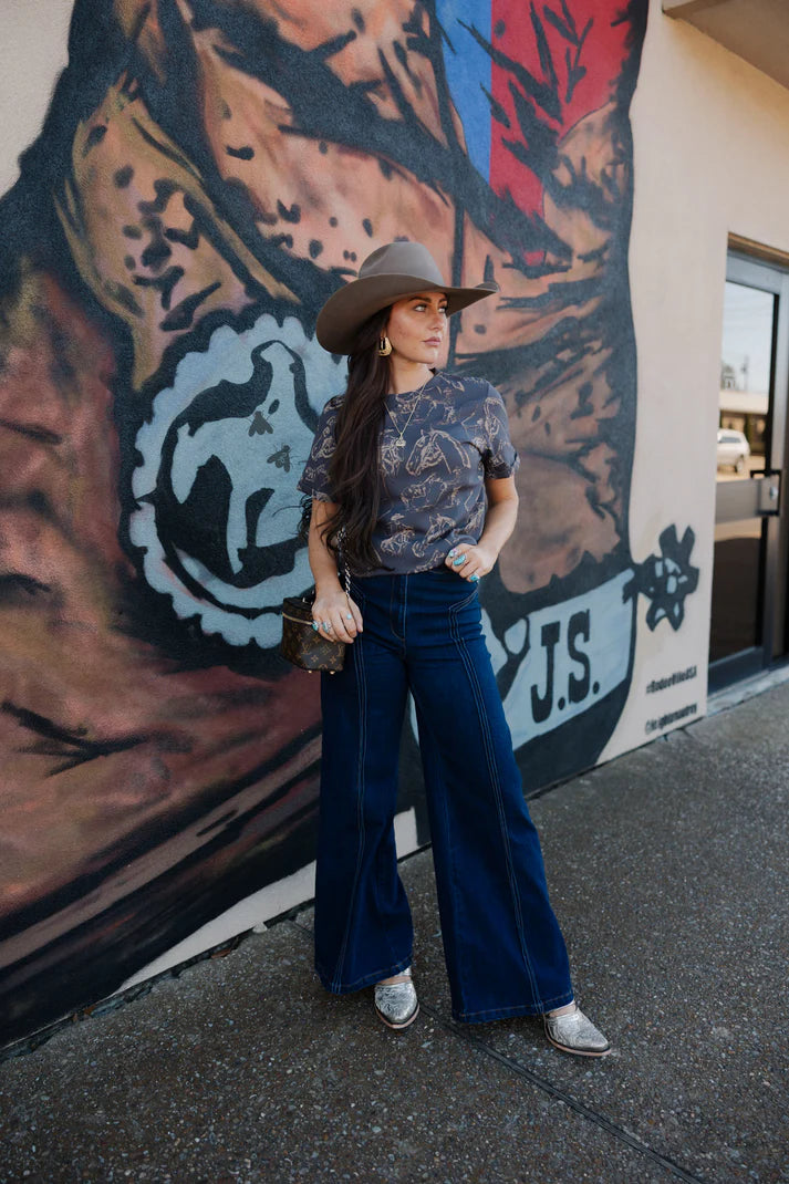 DOODLE DOS TEE *CHARCOAL