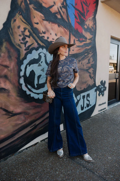 DOODLE DOS TEE *CHARCOAL