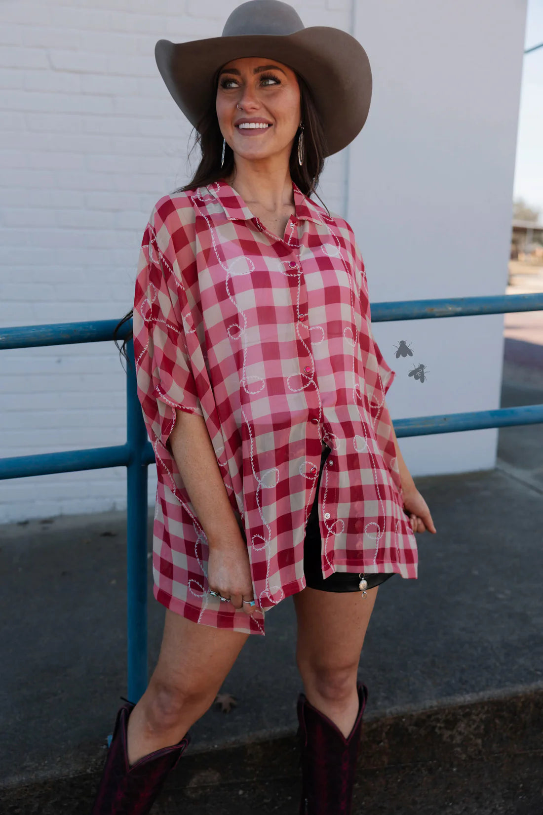 SQUARE DANCE *GINGYROPE TOP