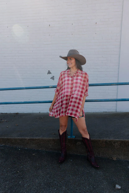 SQUARE DANCE *GINGYROPE TOP